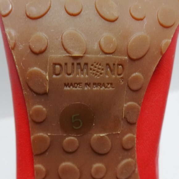 DUMOND Red High Heels Size 5 - Picture 11 of 16